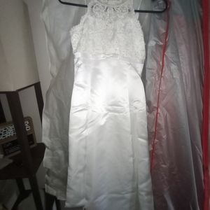 Childs white dress with lace
